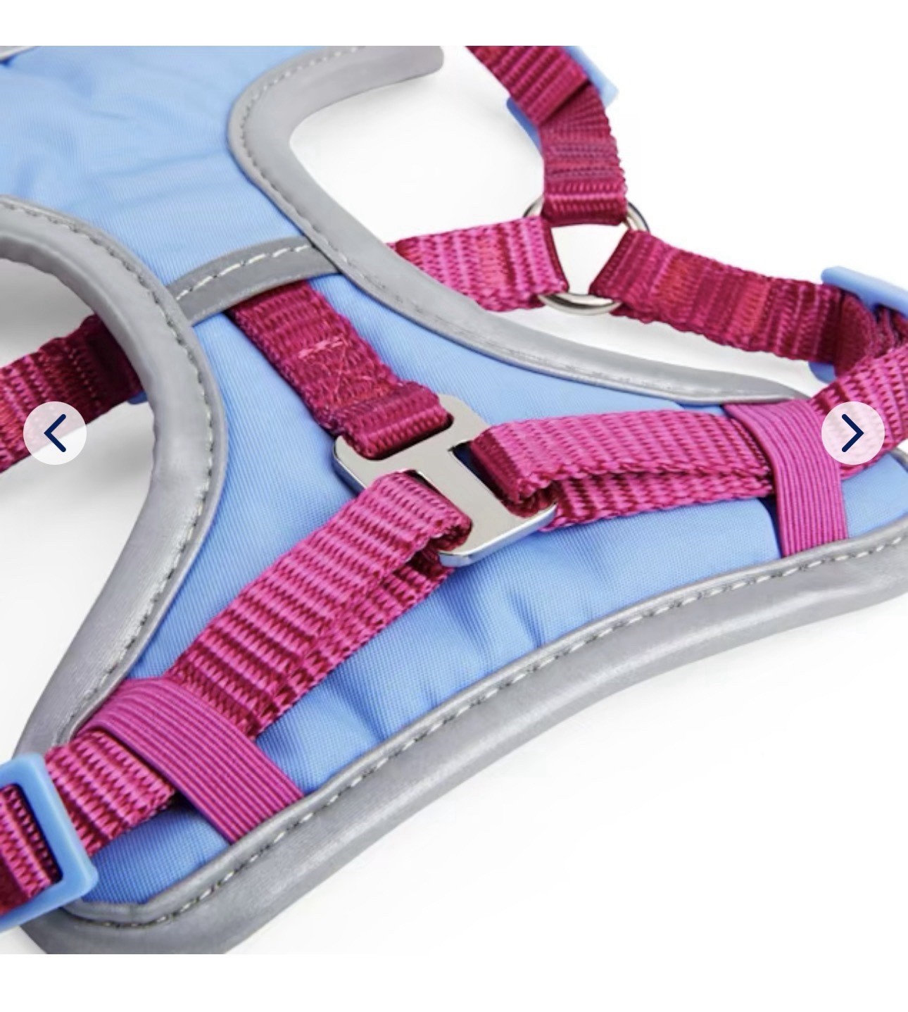 YOULY Reflective Utility Cat Harness & Leash Set, Purple & Pink, Small/Medium