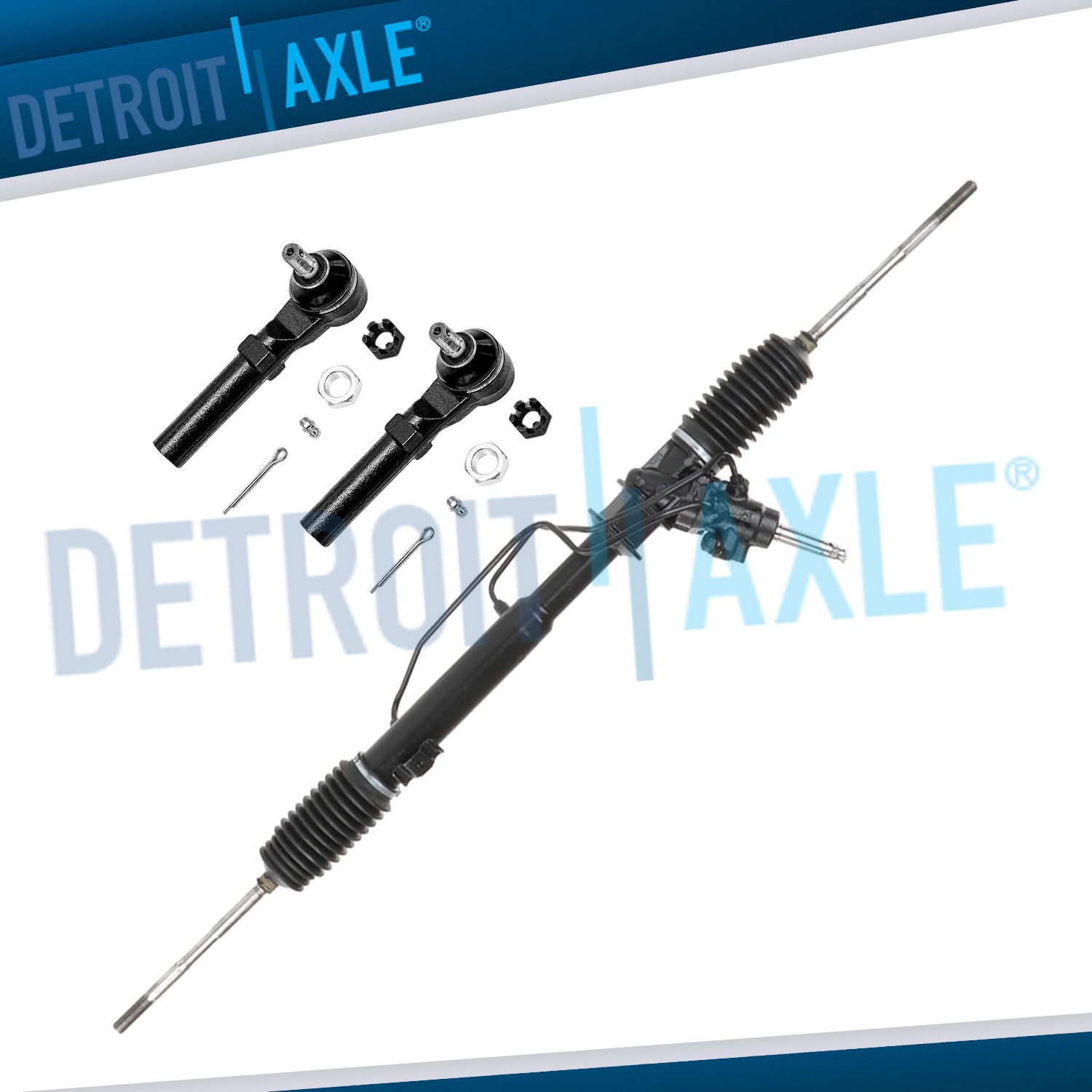Steering Rack and Pinion Front Outer Tie Rods for Subaru Forester Impreza Legacy