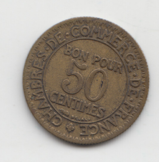 France 50 Centimes 1925 as shown