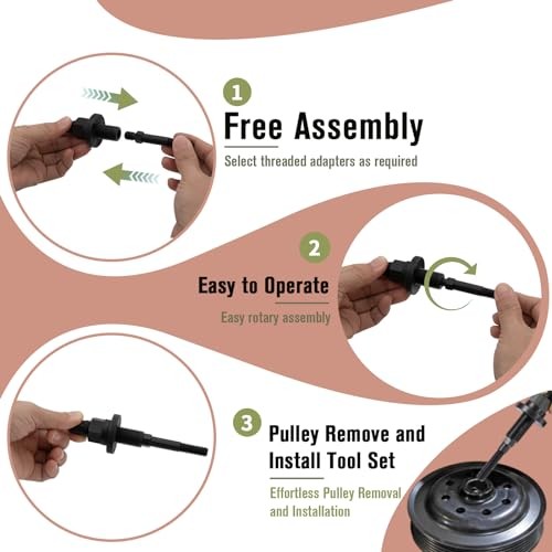 Power Steering Pump Pulley Removal Tool, Pulley Puller Tool, Pulley Puller
