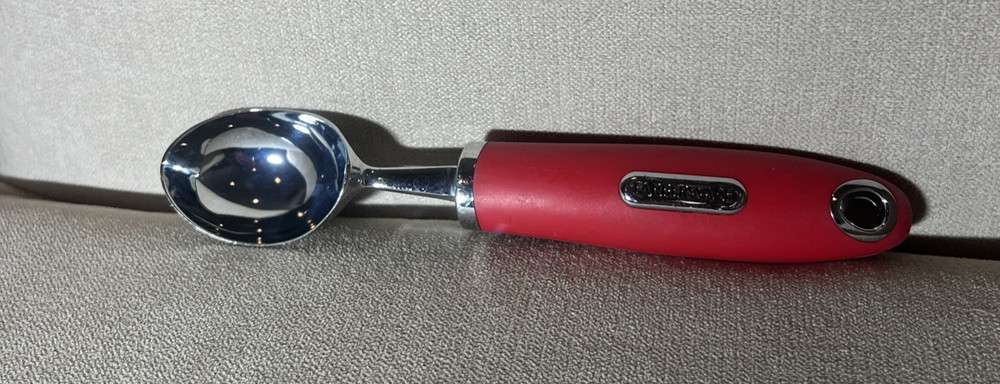 Farberware Ice Cream Scoop Red Thick Handle Stainless
