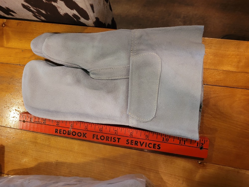 DOZEN Leather Welding Gloves 3 Finger