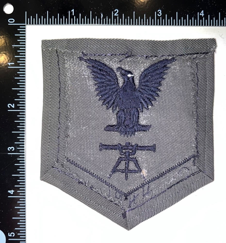 USN 1944 DATE Fire Control Technician Petty Officer 3rd Class Rate GREY Patch