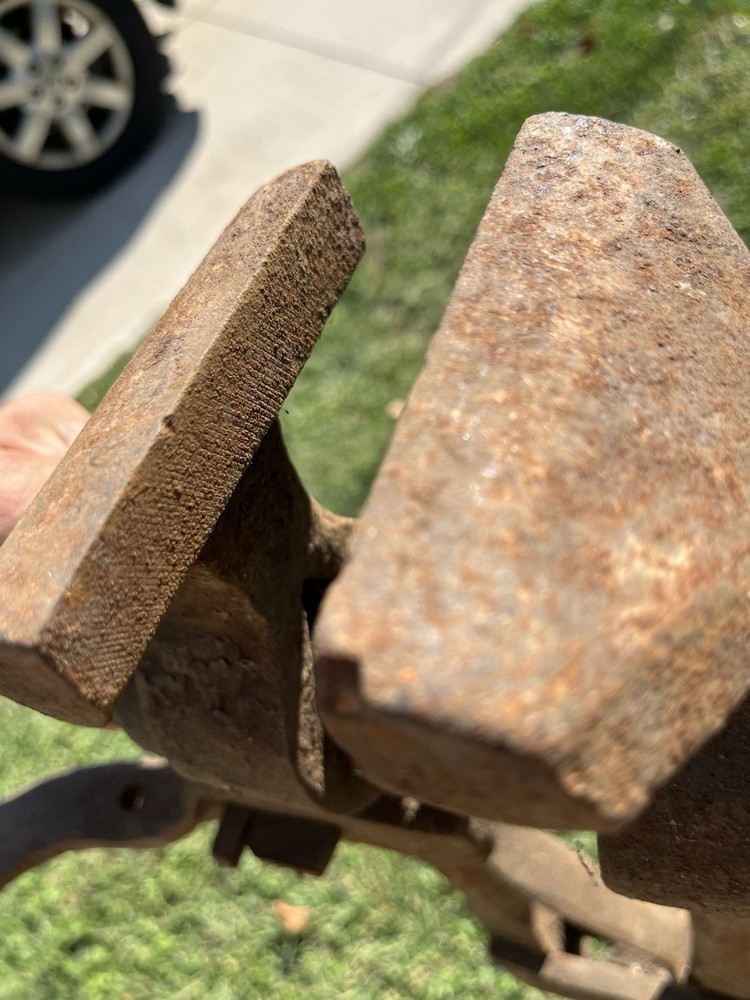 Antique Sanderson Sheffield Blacksmith's Vice Post Leg