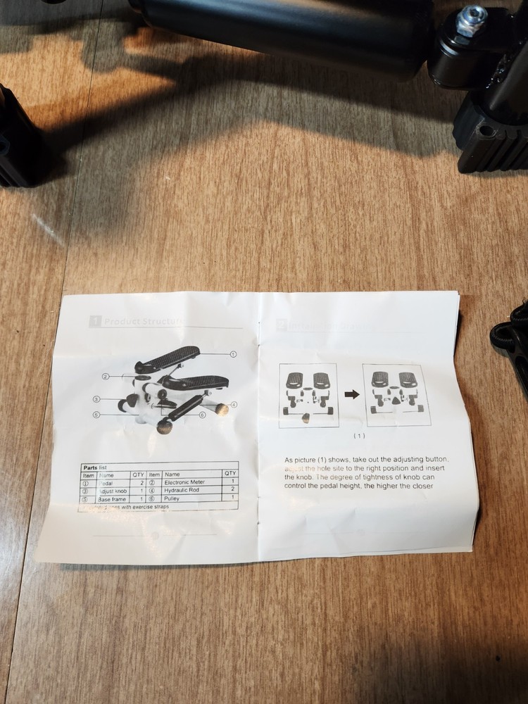 Mini Stepper Exercise Machine W/ Resistance Bands