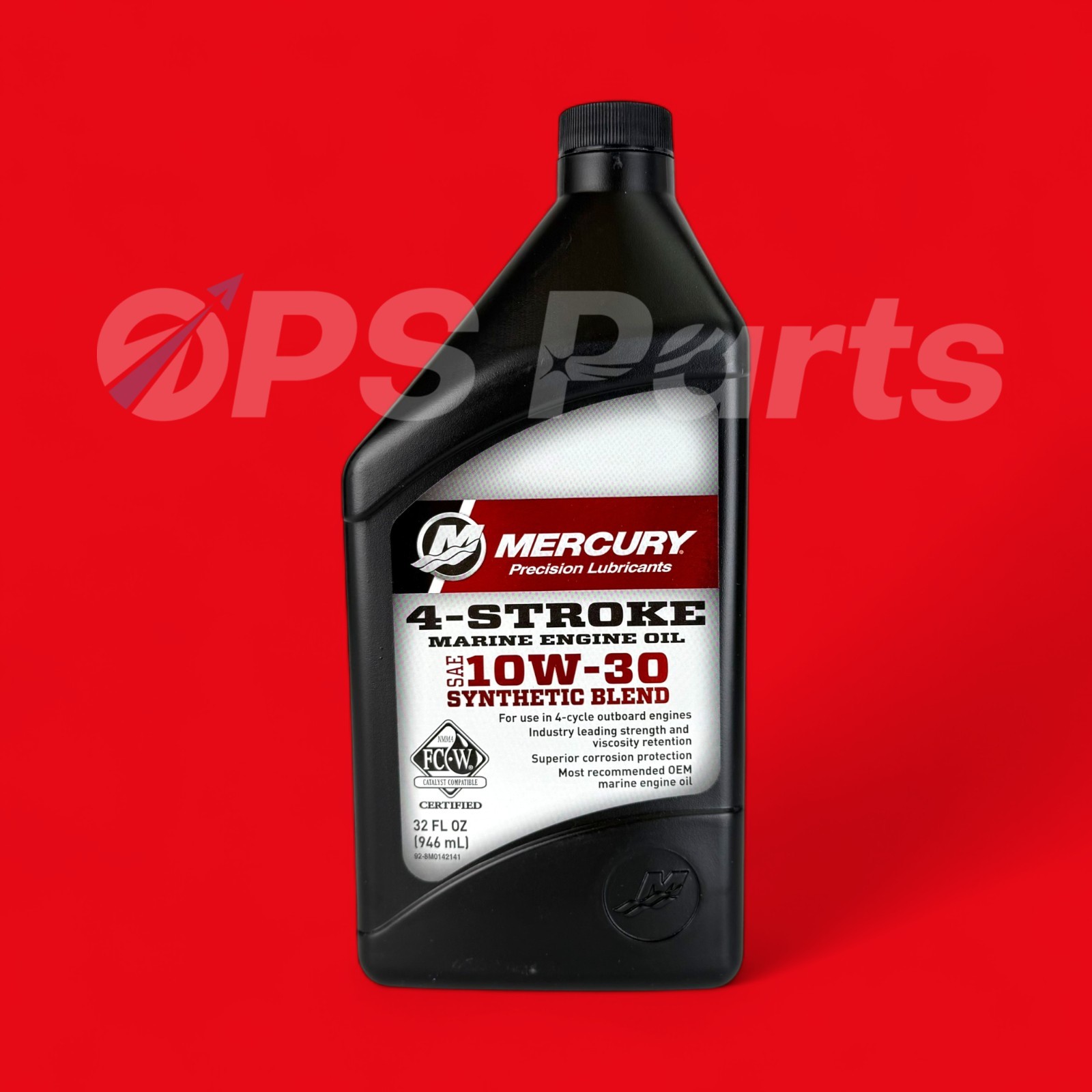 Mercury 4-Stroke SAE 10W-30, 1 Qt - Part# 8M0142141 - New OEM