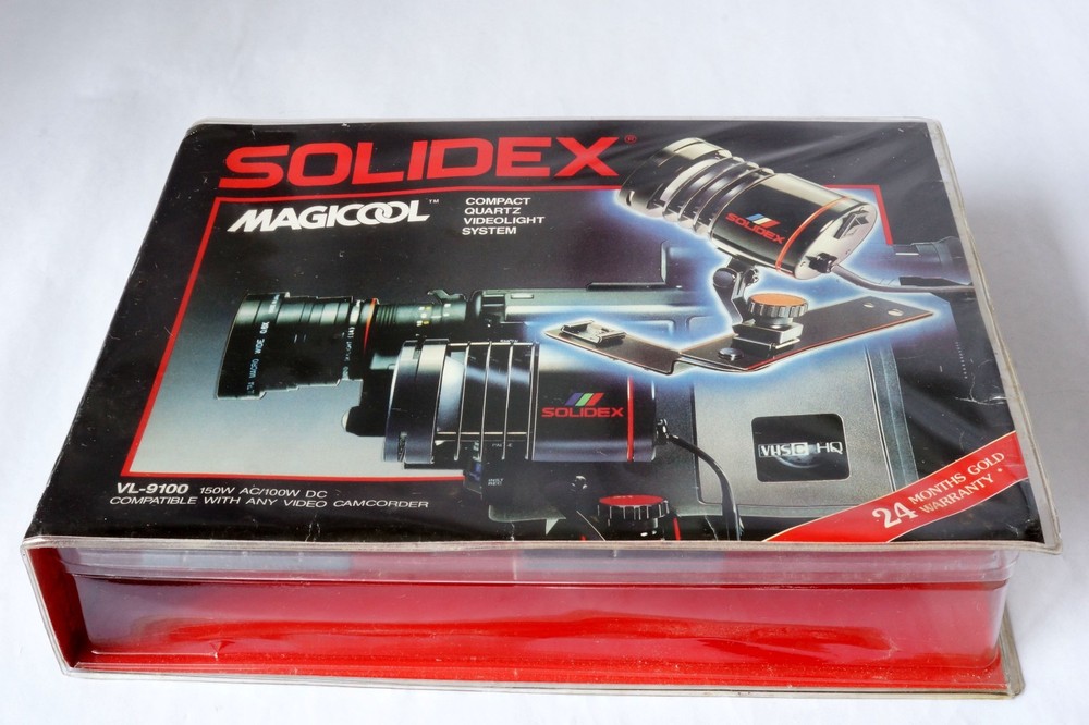 Solidex Magicool Model VL-9100 Compact Quartz Camcorder Video Light System New