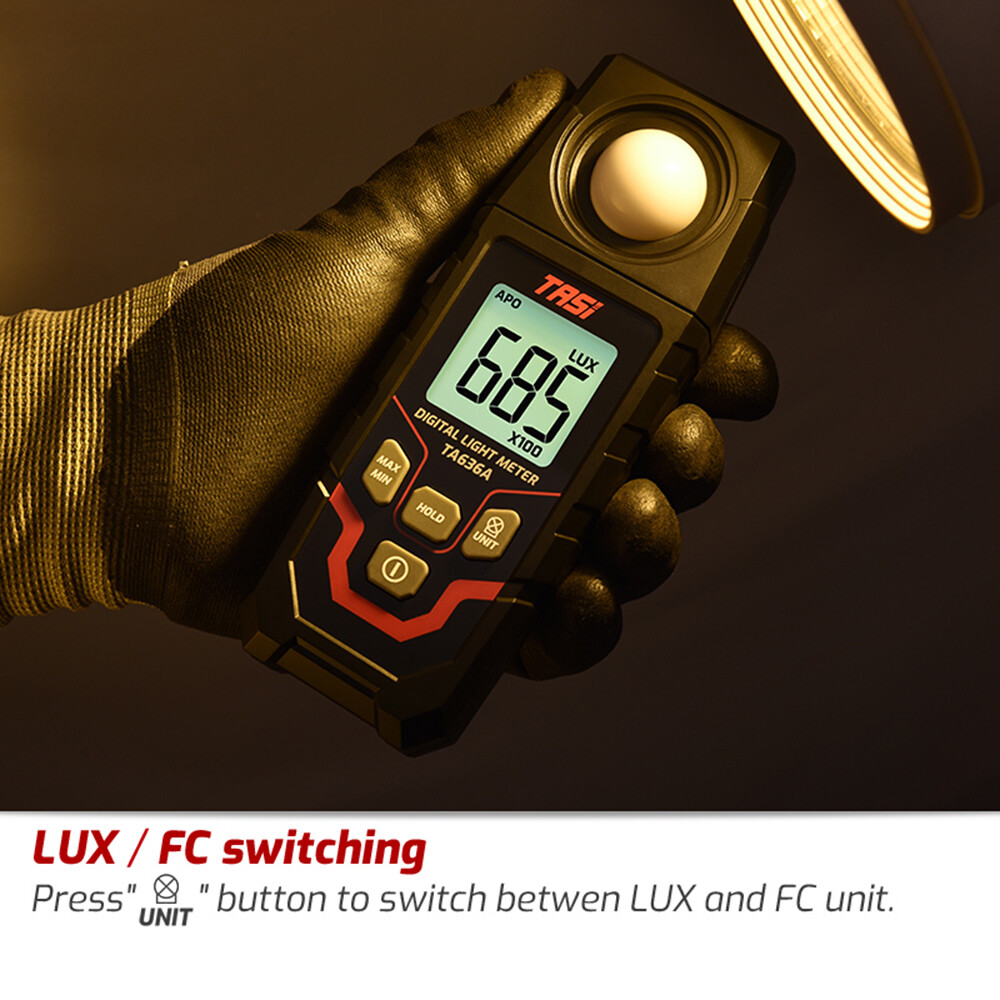 Handheld Digital Light Lux Meter Illuminometer Luminometer 0.1~20000Lux Detector
