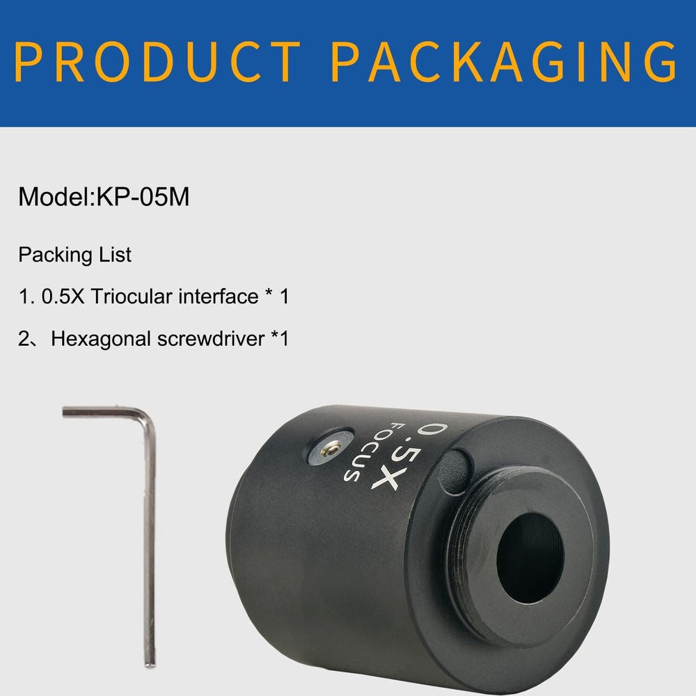 0.5X Microscope Interface Adjustable Focal Length 30mm Microscope Interface