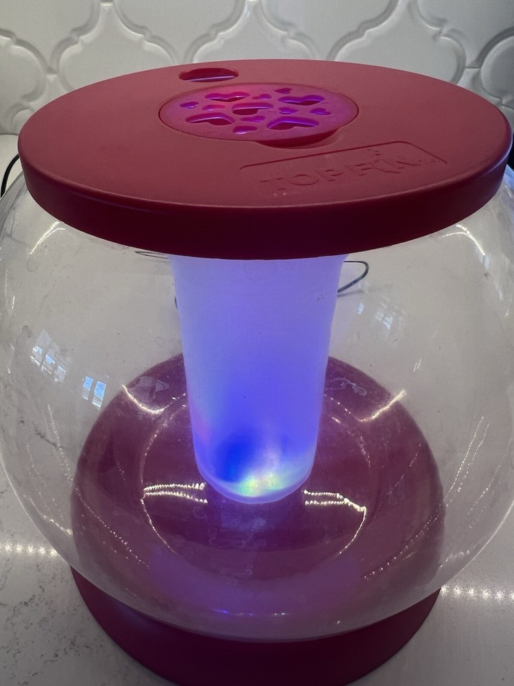 Pink Light Up And Projector Fish Bowl