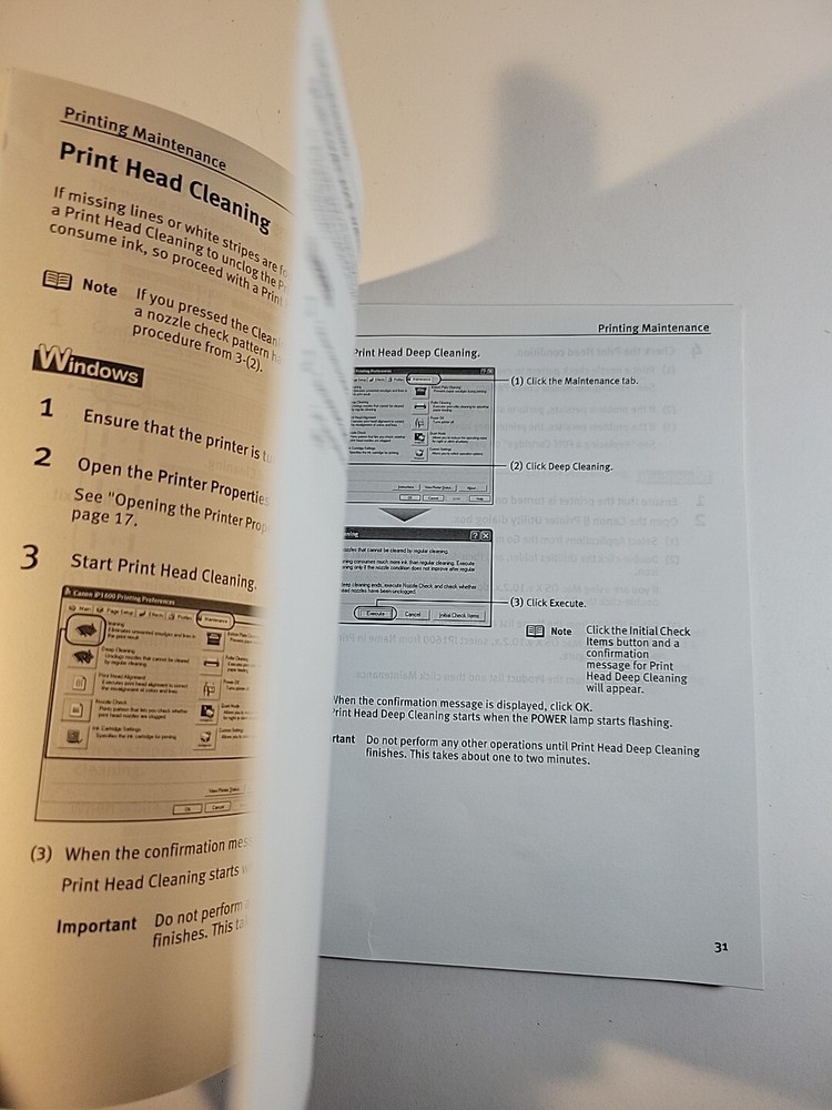 Canon Pixma iP 1600 Quick Start Guide