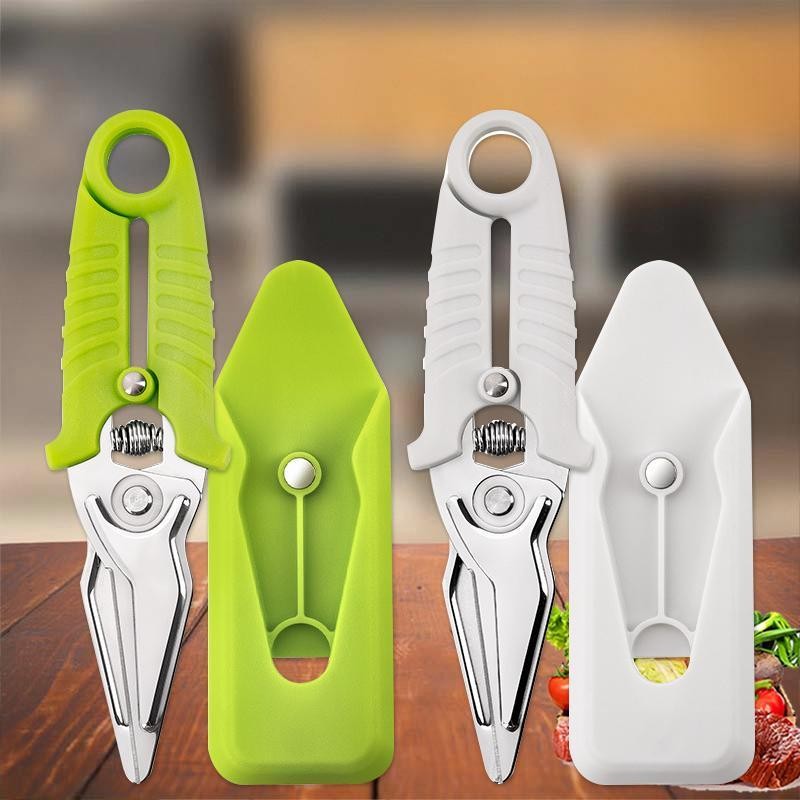 1PC 2PCS Kitchen Scissors Stainless Steel Multi-Functional Food Scissors