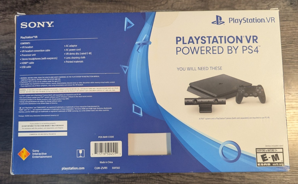 PlayStation VR Console (Includes Everything Excepts Headphones)