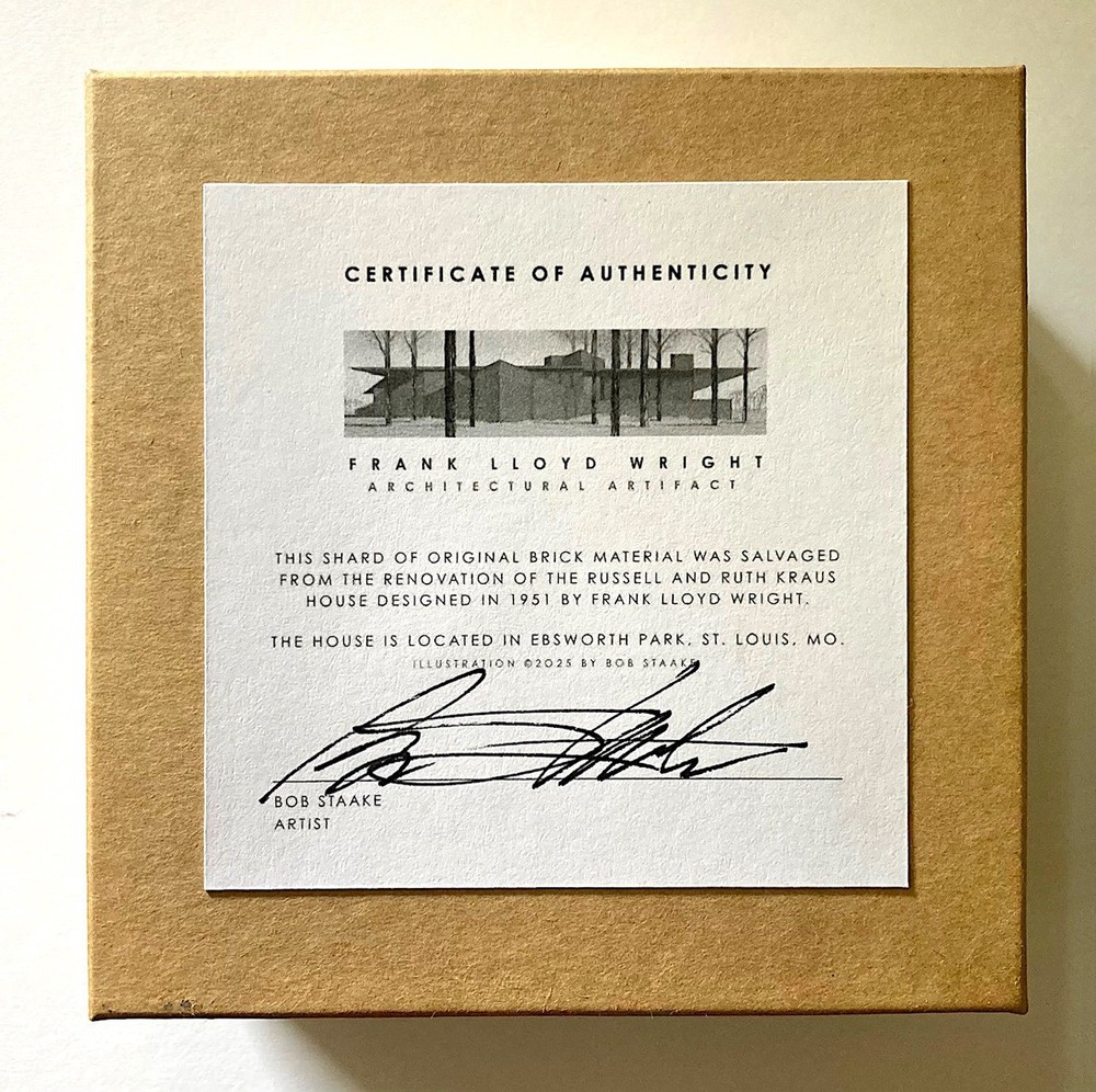 Frank Lloyd Wright Architectural Artifact - Original Brick Shard