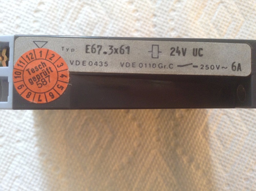 Tesch E67.3X61 Timer Relay 24VDC 6A