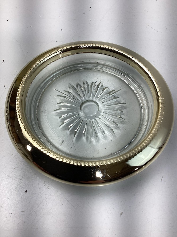 Westminster Sheridan Silver Coaster Set Fine Gold plated 4 Pc