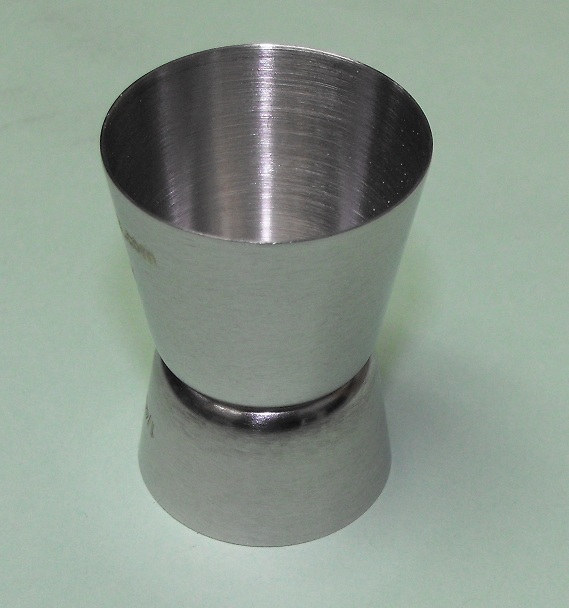Stainless MINI JIGGER 1/4oz X 1/2oz Bar Shot Measuring Tool for Tequila Tasting