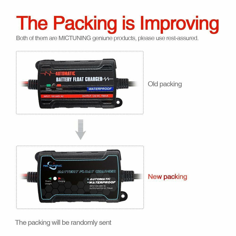 6V & 12V Smart Car Automatic Battery Charger Maintainer Motorcycle Trickle Float