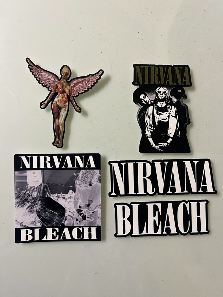 Nirvana Sticker Pack, Grunge Rock Sticker Pack