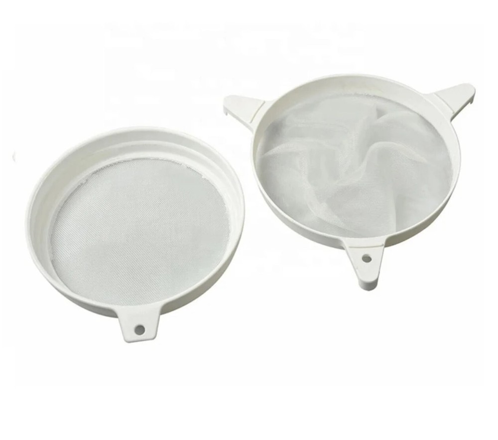 Honey Filter , Plastic & Nylon Mesh , Strainer Filter Double Sieve,  Beekeeping
