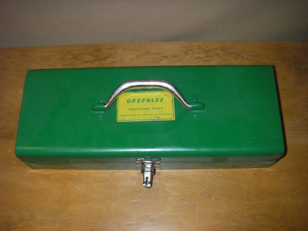 USED: Greenlee 1804 Ratchet Knockout Punch Driver Set