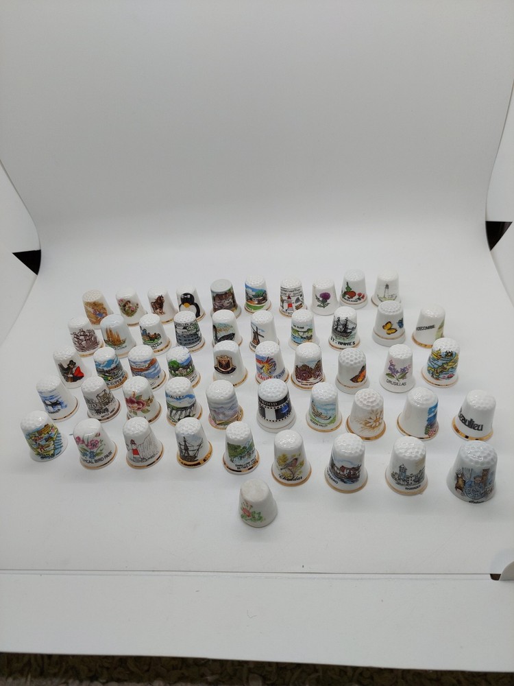 Large bundle of mixed thimbles mixed lot 3