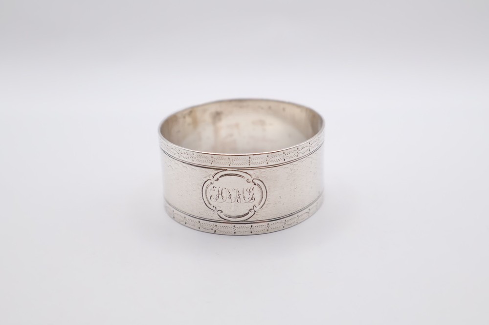 Antique Solid Silver Napkin Ring Hallmarked London 1863