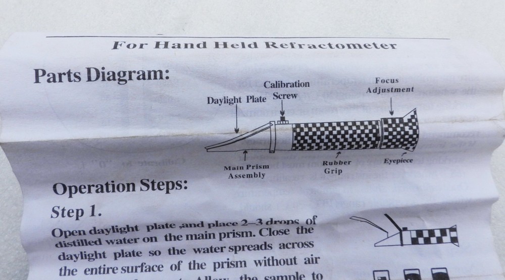 NOS ATC PORTABLE COMPACT HAND HELD REFRACTOMETER DEVICE WITH CASE