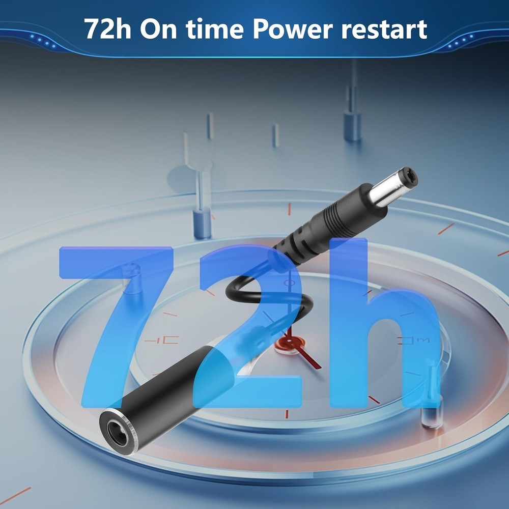 Automatic 72-Hour Reboot DC Cable for Routers – 2PCS Bundle of Reliability