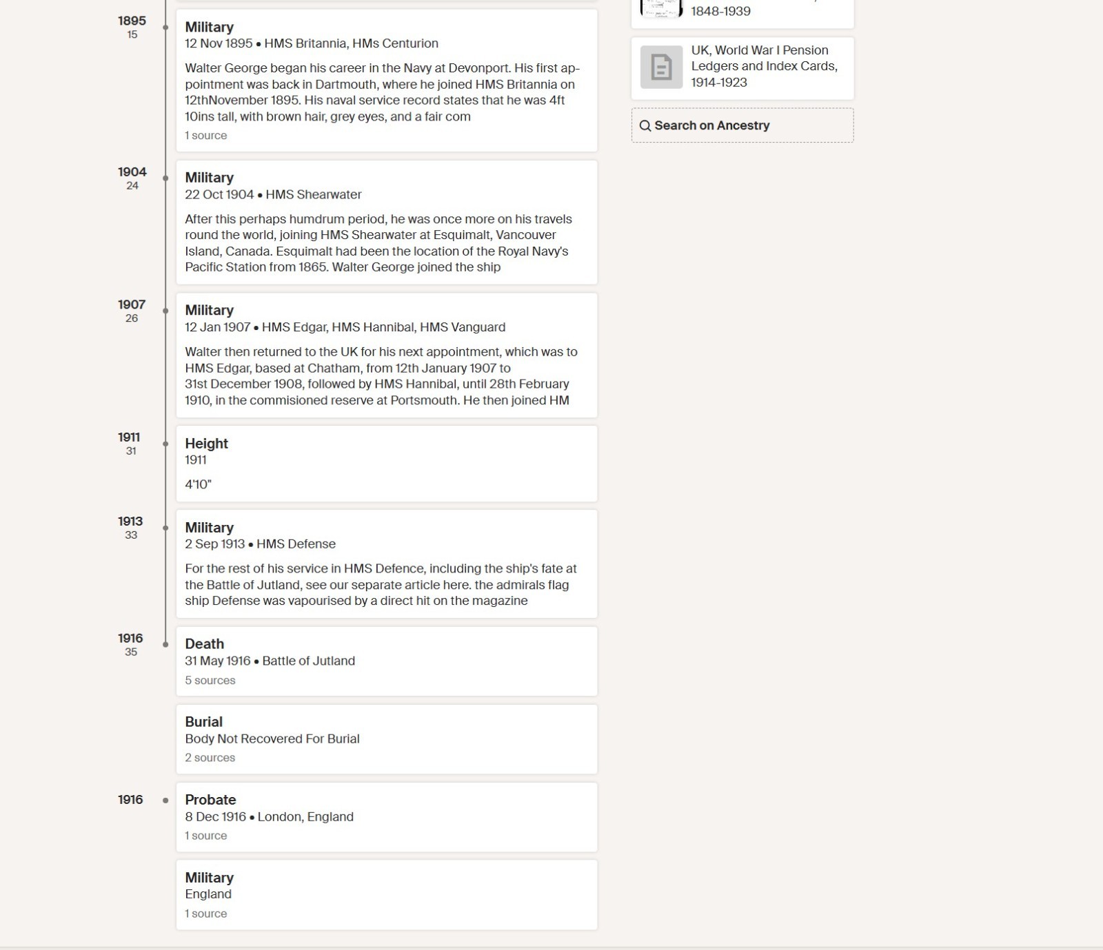 Royal Navy KIA Jutland HMS Defence 1916 Long Service Good Conduct Medal Plymouth