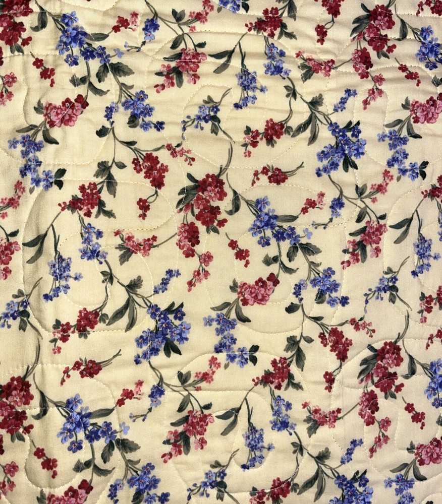 Handmade Quilted Throw Blanket 48” Square