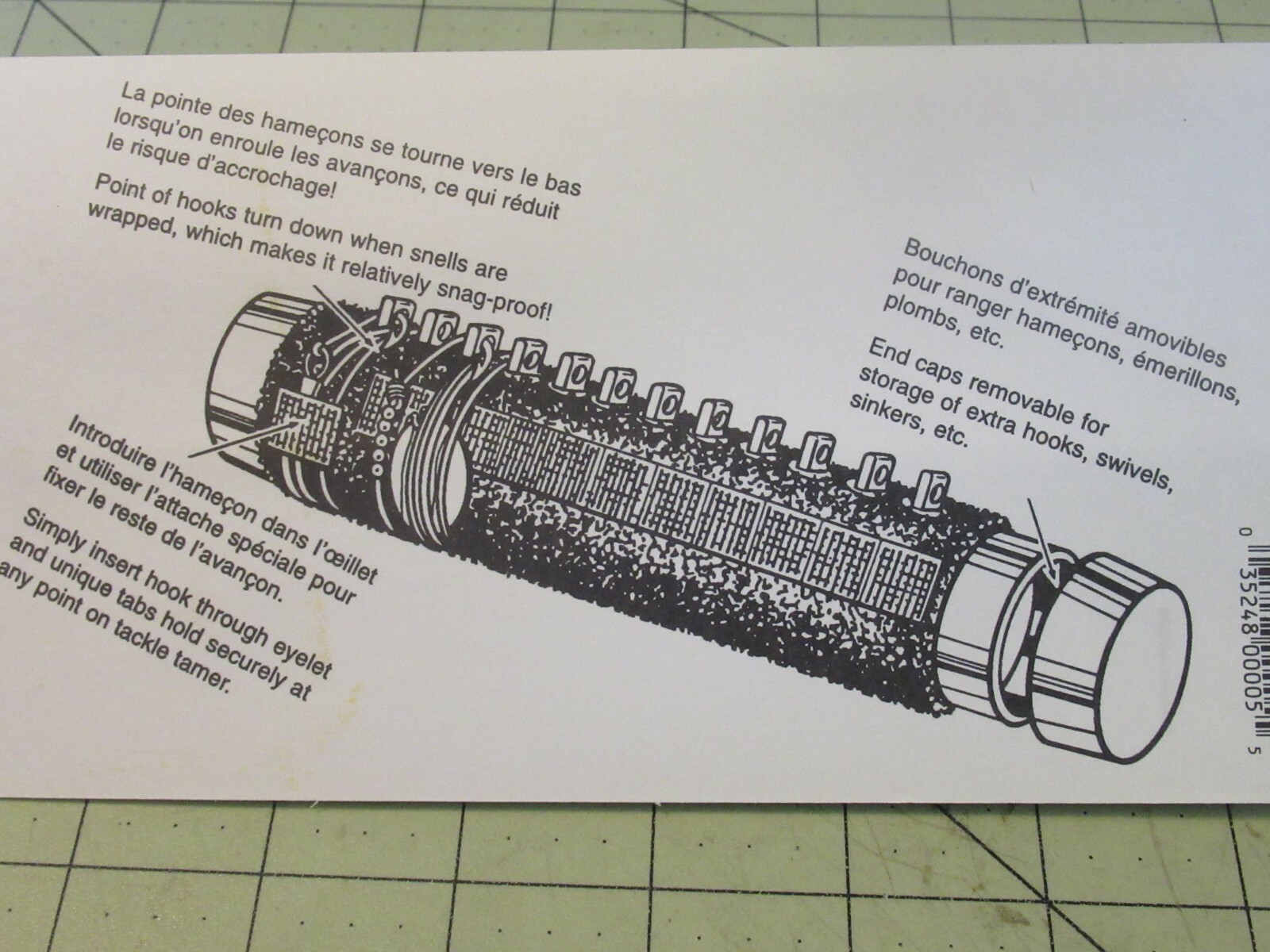 Tackle Tamer Snelled Hook & Leader Holder 12 Snell Capacity 8 Inch TT-2