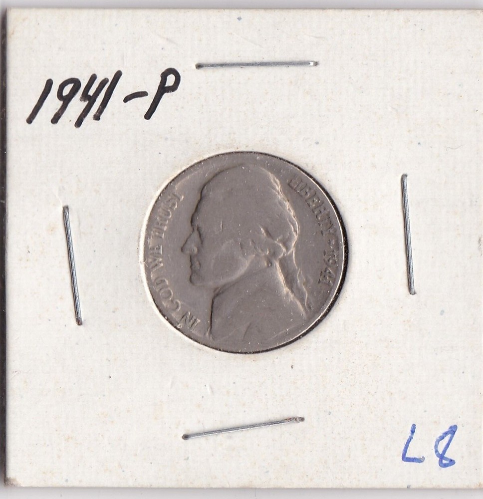 1941 Jefferson Nickel L8