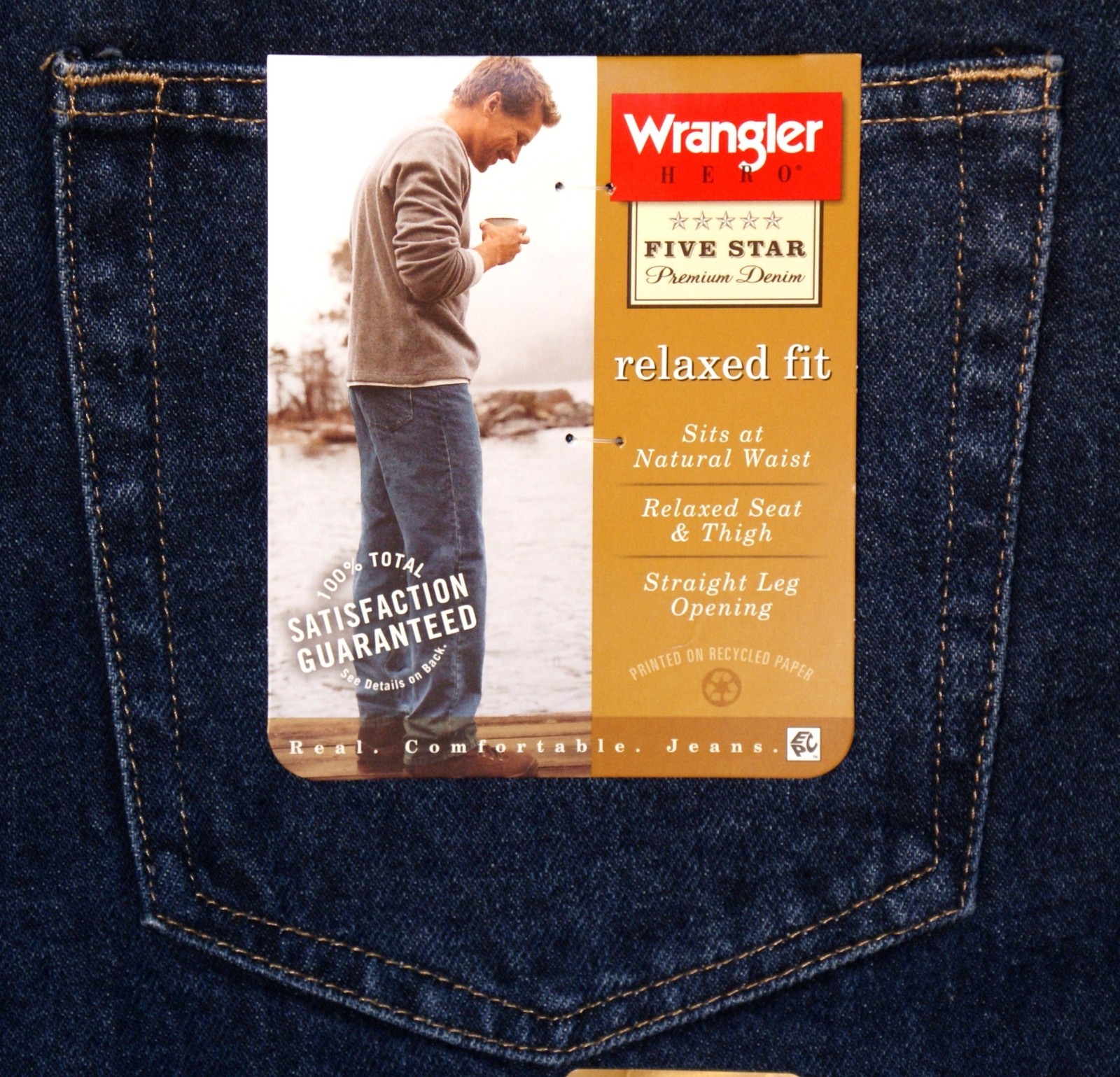 New Wrangler Relaxed Fit Jeans Men's Big and Tall Sizes Four Colors Available