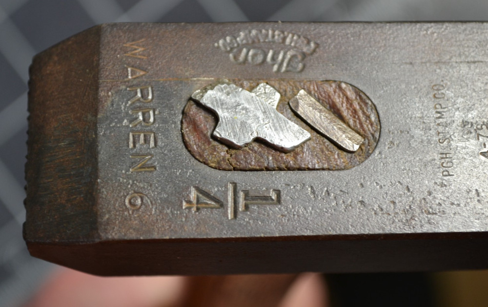 WARREN TOOL CO. - TOOL MARKING STAMP FOR 6# SLEDGE HAMMER HEADS