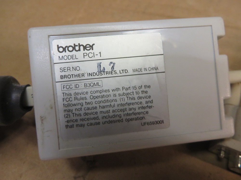 BROTHER PC - FAX DATA CABLE # PC-1