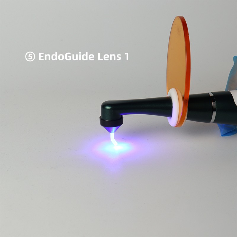 Dental LED Curing Light Wireless 1 Second Resin Cure Lamp Metal Head 2 Modes US