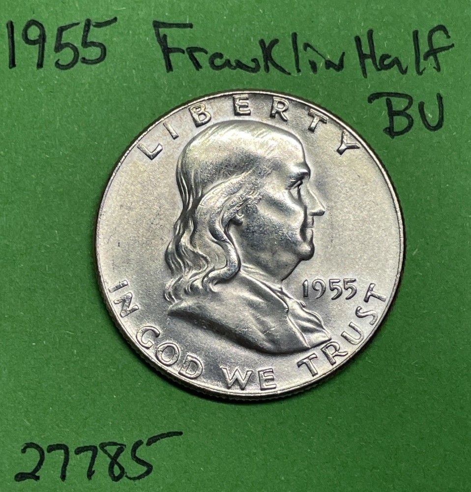 1955 Franklin Half Dollar 50c BU Brilliant Uncirculated