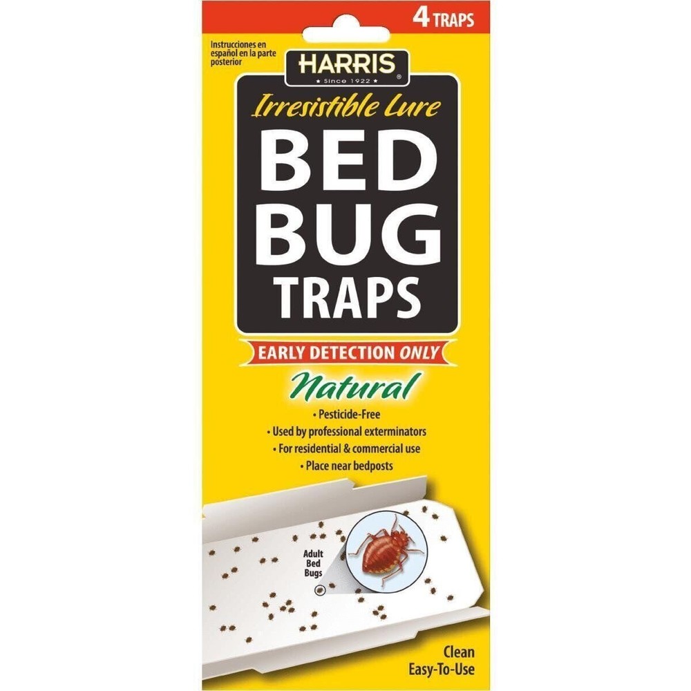 Harris 4Pk Bed Bug Traps
