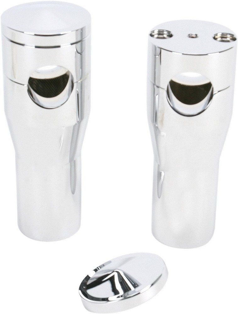Accutronix 4" Smooth Chrome Handlebar Risers (HRS1354-C)