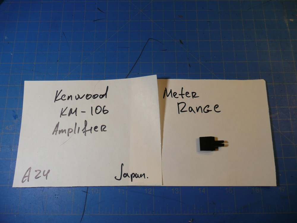 Kenwood KM-106 Amplifier Replacement Parts Meter Range Push Control Button