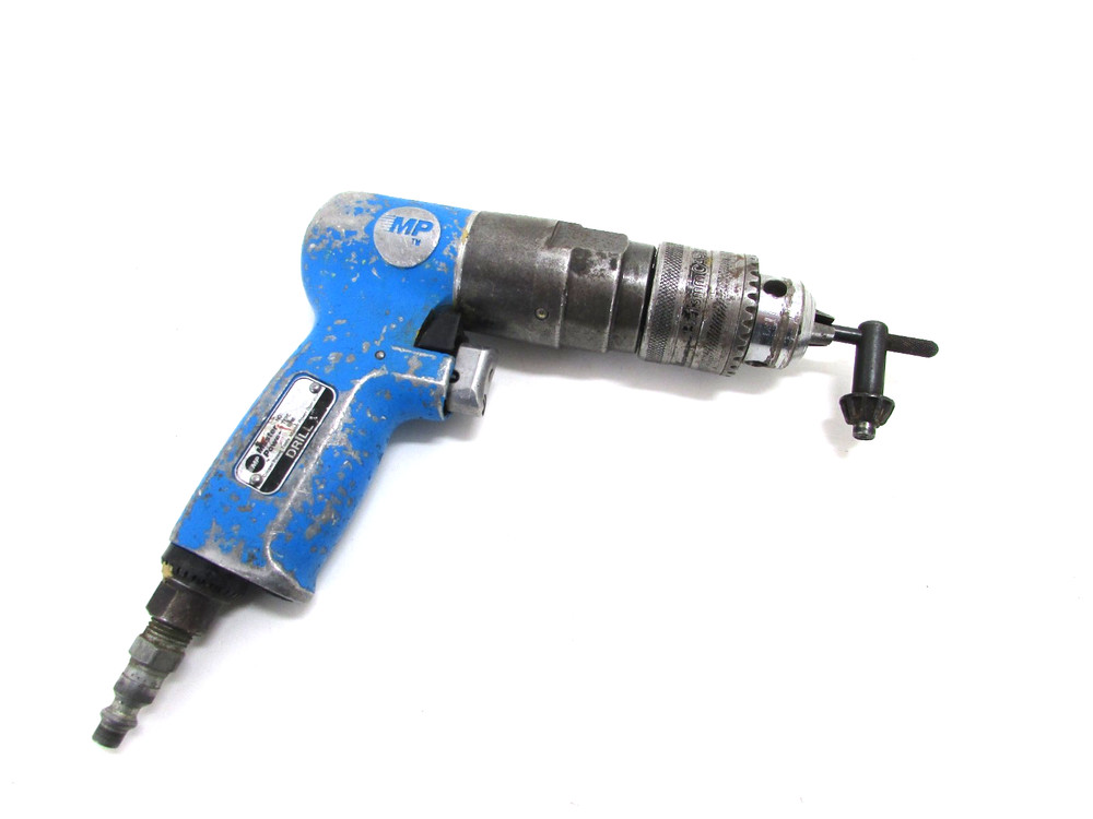 MASTER POWER TOOLS 3/8" AIR DRILL 1446, w/ CHUCK KEY