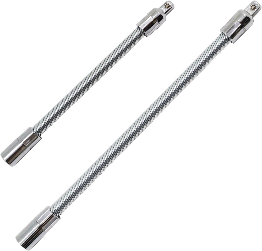 1/2″ Flexible Socket Extension Set 10″ & 14″ Bendable Drive Wrench Bar 2PCS