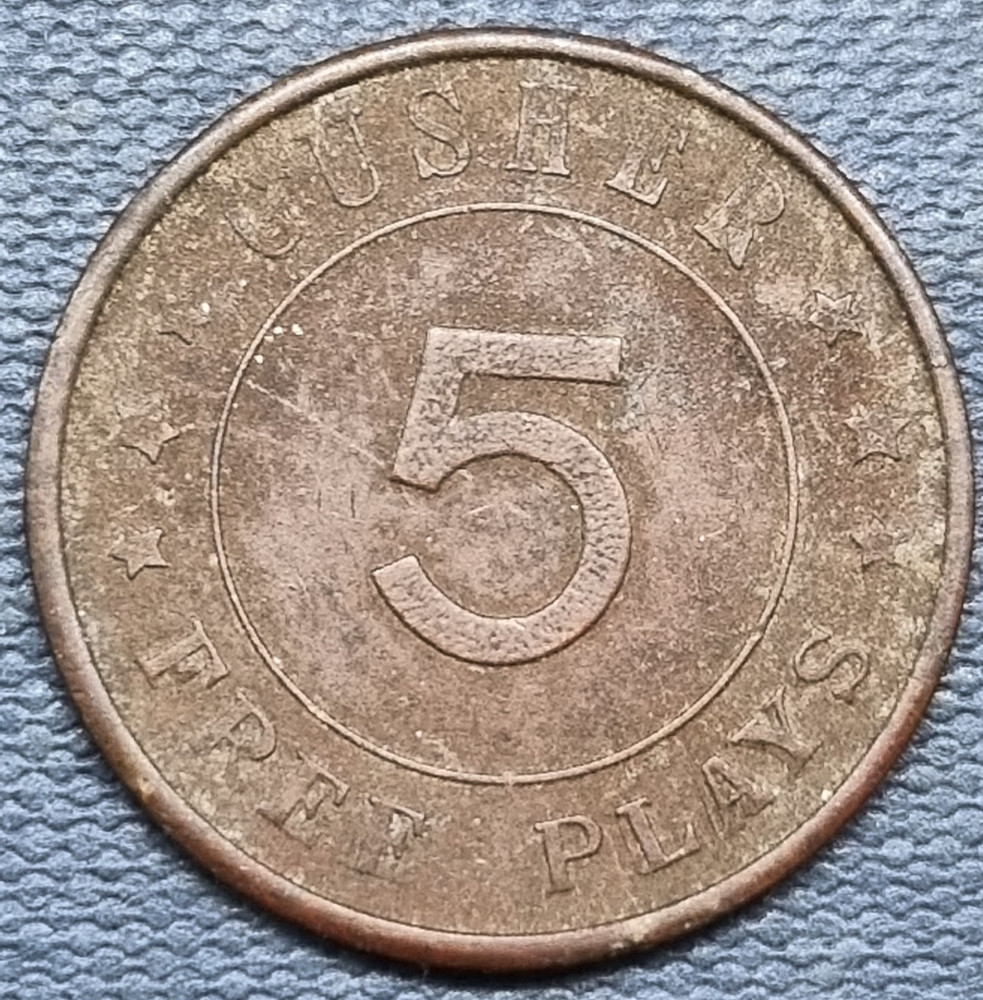 Gusher Five Free Plays Trade Token #98521