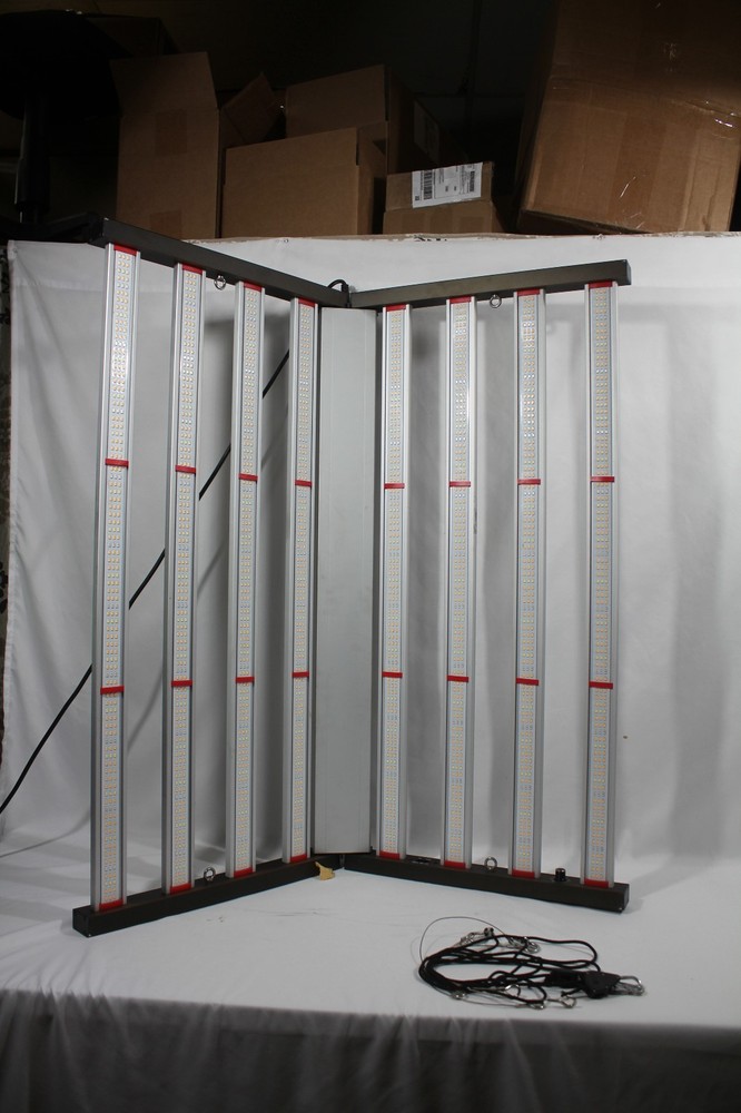 650w Full Spectrum LED Grow Light 8 bars Dimmable Hydroponics