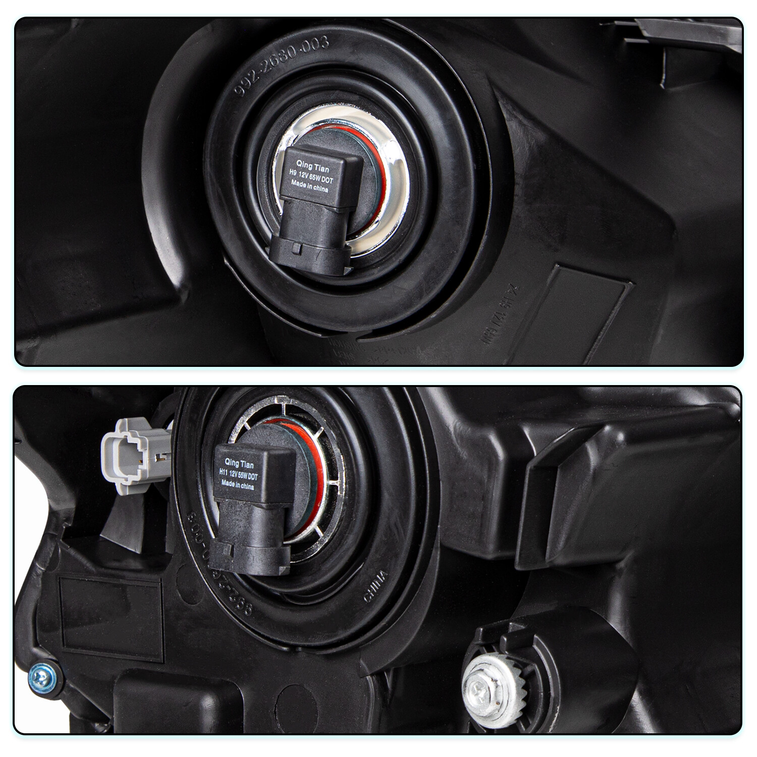 For 2013 2014 2015 Nissan Altima Sedan Chrome Headlights Amber Corner Lamps Sets