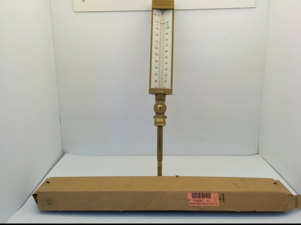 WEKSLER AA5L9 INDUSTRIAL THERMOMETER, ADJUST ANGLE, NIB