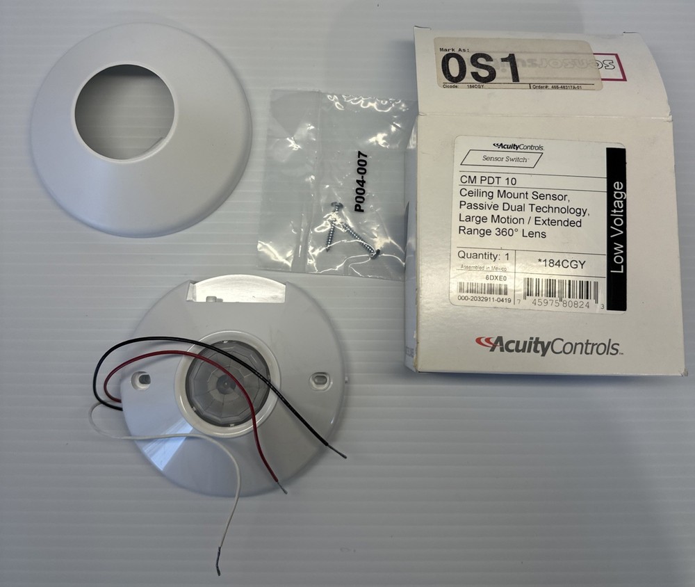 Acuity Controls   CM PDT 10    (360 Coverage Duel Tech Overhead Light Sensor)