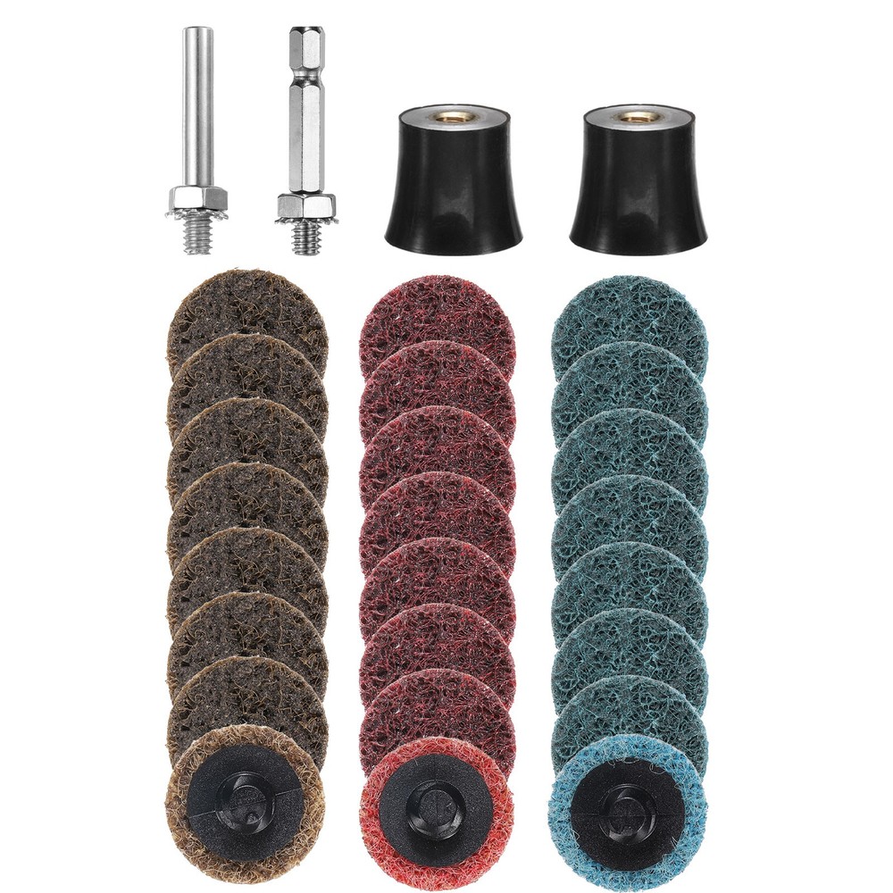 28pcs Quick Change Discs Set 1" Roll Lock Sanding Discs Coarse/Medium/Fine Grits