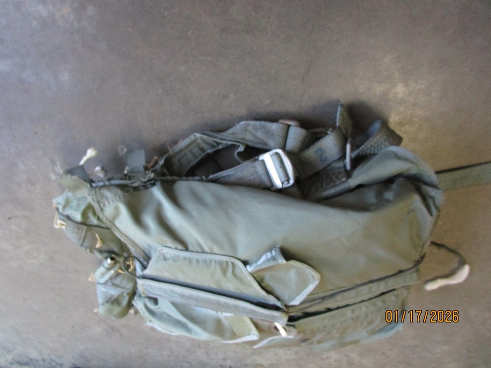 Vintage Military Parachute Backpack